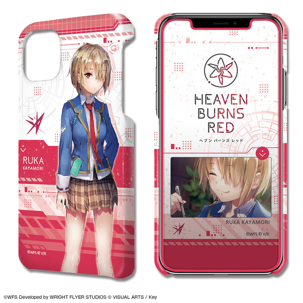 『ヘブンバーンズレッド』デザジャケット iPhone 12 miniケース&保護シート デザイン01(茅森月歌)